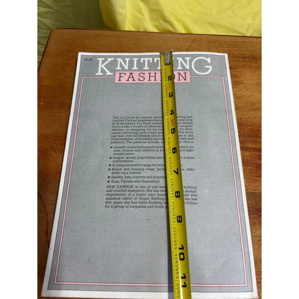 Knitting Fashion Pam Dawson BBC Vintage 1976 Crochet Patterns Guide Book
